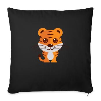 Animals Animals Animal Print Nature 29 - Sofa pillowcase 17,3'' x 17,3'' (45 x 45 cm) - black - Front