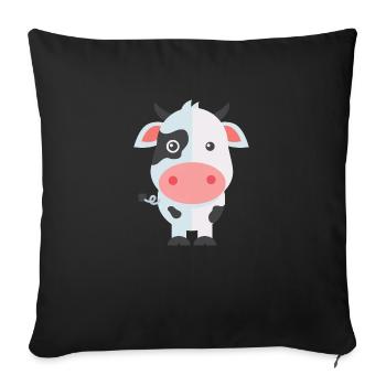 Animaux Animaux Animal Print Nature 47 - Housse de coussin décorative 45 x 45 cm - noir - Devant