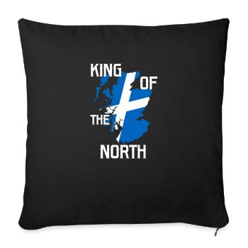 Scots, Scotland, Scottish - Sofa pillowcase 17,3'' x 17,3'' (45 x 45 cm) - black - Front