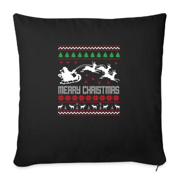 UGLY CHRISTMAS JOYEUX NOËL! - Housse de coussin décorative 45 x 45 cm - noir - Devant