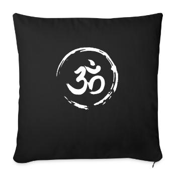 Signe OM - Housse de coussin décorative 45 x 45 cm - noir - Devant