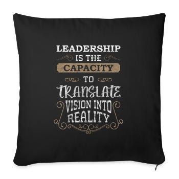Office Careers Employees - Sofa pillowcase 17,3'' x 17,3'' (45 x 45 cm) - black - Front