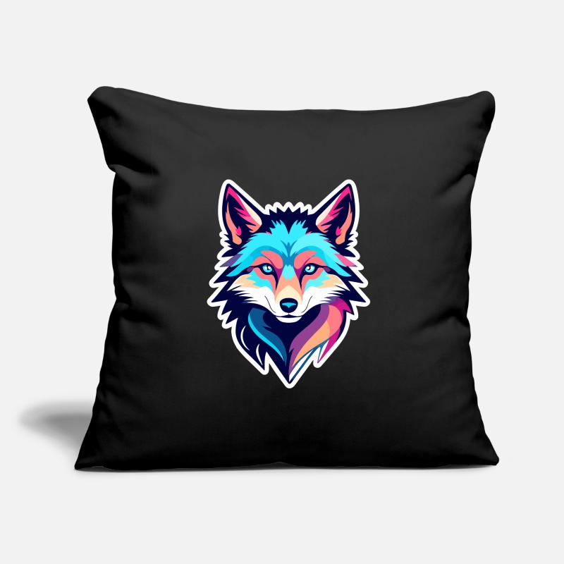 Wolf Drawing Sofa pillowcase 17,3'' x 17,3'' (45 x 45 cm)