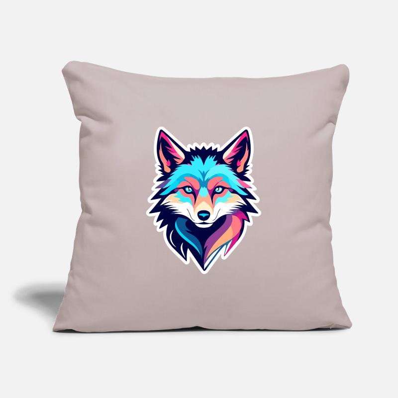 Wolf Drawing Sofa pillowcase 17,3'' x 17,3'' (45 x 45 cm)