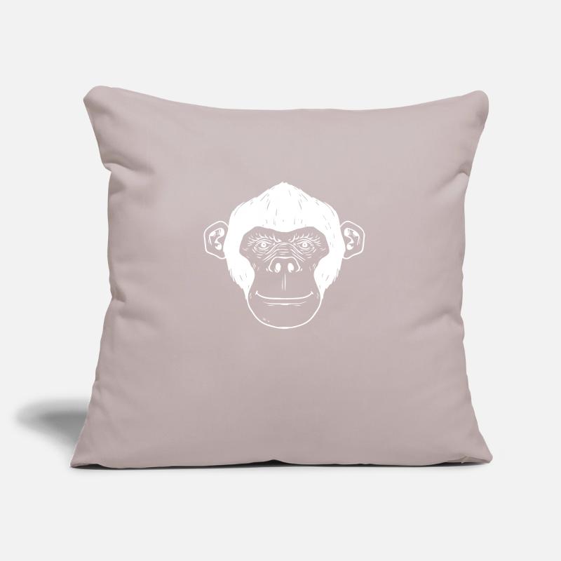 Monkey chimpanzee monkey face gift monkey Sofa pillowcase 17,3'' x 17,3'' (45 x 45 cm)