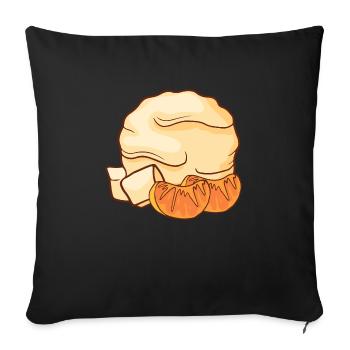Tangerine ice cream ice cream ice cream ice cream ice cream - Sofa pillowcase 17,3'' x 17,3'' (45 x 45 cm) - black - Front