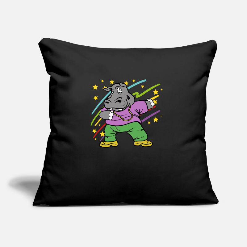 Dabbing Dab Nilpferd Flusspferd Disco Party Sofakissenbezug 45 x 45 cm