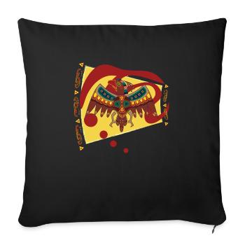 Falcon - Sofa pillowcase 17,3'' x 17,3'' (45 x 45 cm) - black - Front
