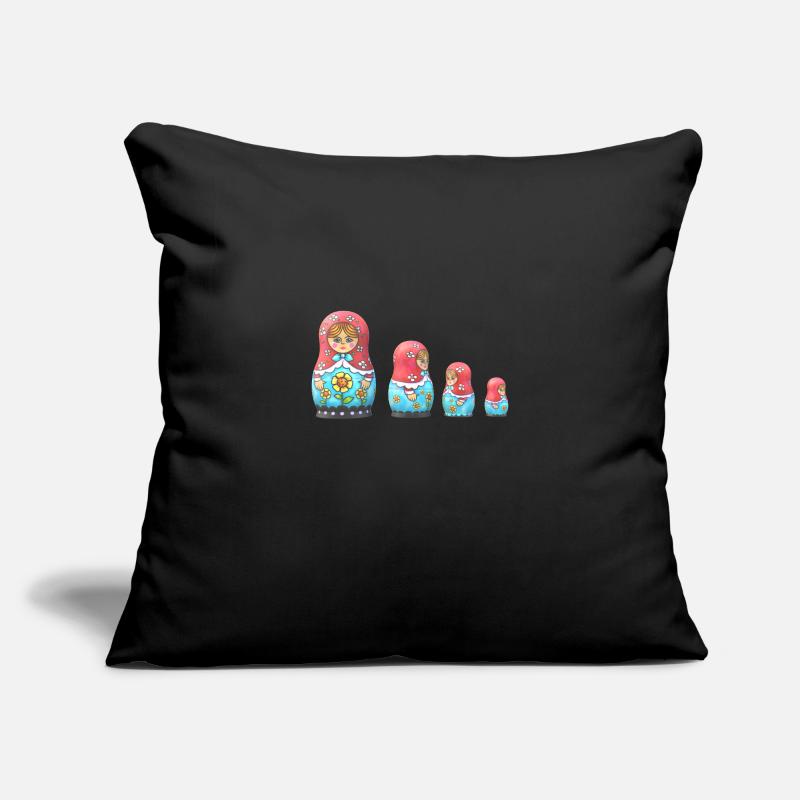 Matryoshka Evolution Housse de coussin décorative 45 x 45 cm