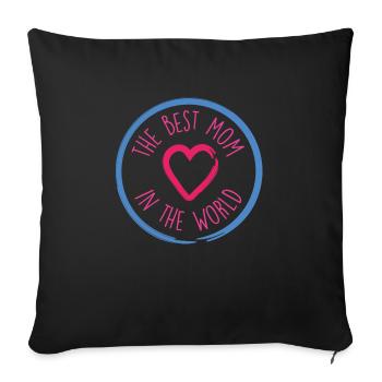 Best mom 26 - Sofakissenbezug 45 x 45 cm - Schwarz - Vorne