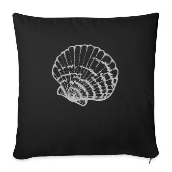 Coquillages - Housse de coussin décorative 45 x 45 cm - noir - Devant