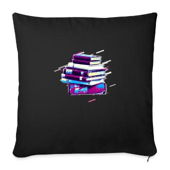 Read book 80's Retro Violet - Sofa pillowcase 17,3'' x 17,3'' (45 x 45 cm) - black - Front