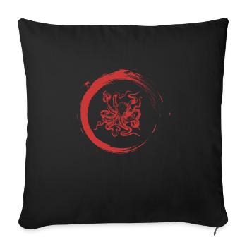 calamar - Housse de coussin décorative 45 x 45 cm - noir - Devant