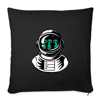 Alien Ufo Grey Et Extraterrestrial Spaceman Gift - Sofa pillowcase 17,3'' x 17,3'' (45 x 45 cm) - black - Front