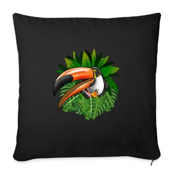 Toucan Tucan Tropical Bird Cool Jungle Animal Gift - Housse de coussin décorative 45 x 45 cm - noir - Devant