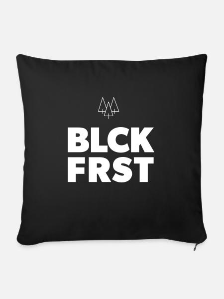 BLCKFRST Blackforest Schwarzwald Heimat Design - Sofakissenbezug 45 x 45 cm - Schwarz