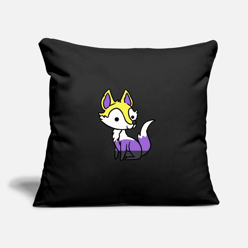 Nonbinärer Fuchs Nonbinary Pride Sofakissenbezug 45 x 45 cm