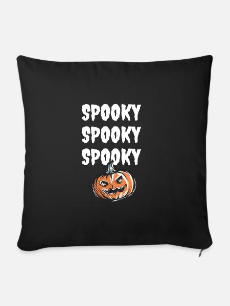 Spooky Pumpkin - Sofakissenbezug 45 x 45 cm - Schwarz