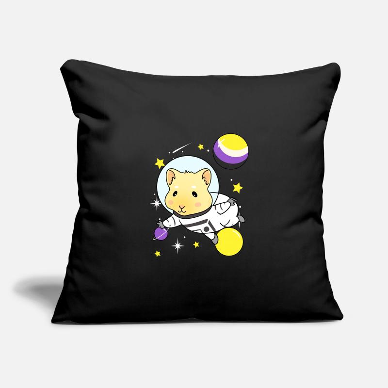 Nonbinary guinea pig Nonbinary Pride Sofa pillowcase 17,3'' x 17,3'' (45 x 45 cm)