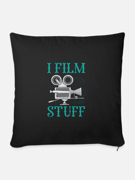 I Film Stuff Filmmaker Film Making Movie Director - Sofa pillowcase 17,3'' x 17,3'' (45 x 45 cm) - black