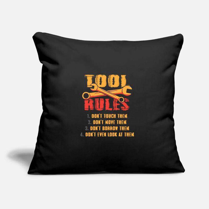 Funny Tools Rules Toolmaker Mechanic Sofa pillowcase 17,3'' x 17,3'' (45 x 45 cm)
