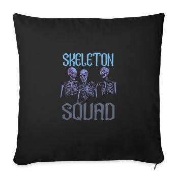 Skeleton Squad X-Ray Tech Radiology Torso - Housse de coussin décorative 45 x 45 cm - noir - Devant