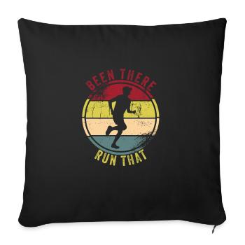 Marathon - Housse de coussin décorative 45 x 45 cm - noir - Devant