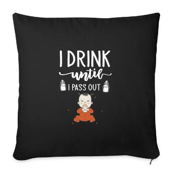 Bébé - Housse de coussin décorative 45 x 45 cm - noir - Devant