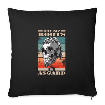 Viking - Housse de coussin décorative 45 x 45 cm - noir - Devant
