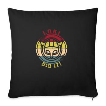 Viking - Sofa pillowcase 17,3'' x 17,3'' (45 x 45 cm) - black - Front