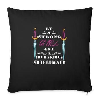 Viking - Housse de coussin décorative 45 x 45 cm - noir - Devant