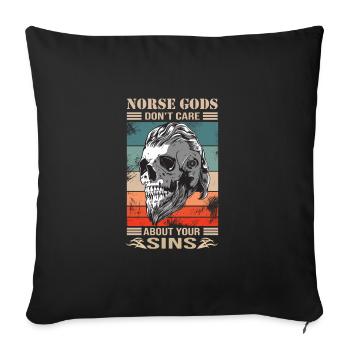 Viking - Housse de coussin décorative 45 x 45 cm - noir - Devant