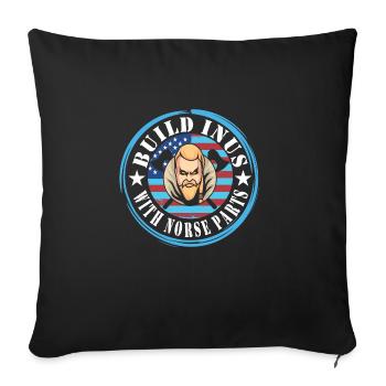 Viking - Housse de coussin décorative 45 x 45 cm - noir - Devant