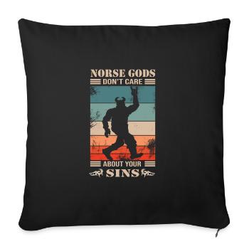 Viking - Housse de coussin décorative 45 x 45 cm - noir - Devant