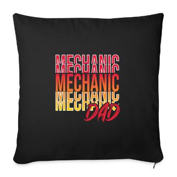Mécanicien automobile - Housse de coussin décorative 45 x 45 cm - noir - Devant