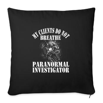 Chasseurs de fantômes - Housse de coussin décorative 45 x 45 cm - noir - Devant
