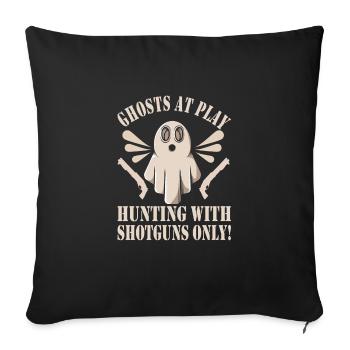 Chasseurs de fantômes - Housse de coussin décorative 45 x 45 cm - noir - Devant