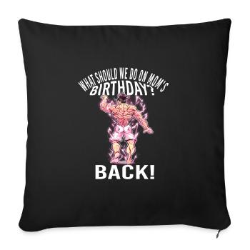 Culturisme - Housse de coussin décorative 45 x 45 cm - noir - Devant