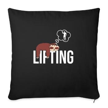 Culturisme - Housse de coussin décorative 45 x 45 cm - noir - Devant