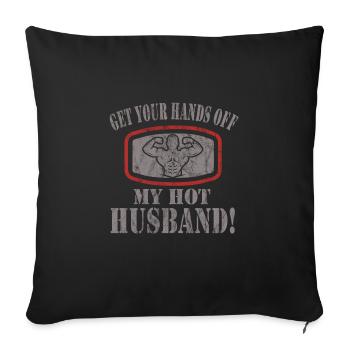 Culturisme - Housse de coussin décorative 45 x 45 cm - noir - Devant