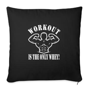 Circuit training - Sofa pillowcase 17,3'' x 17,3'' (45 x 45 cm) - black - Front