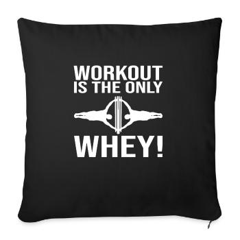 Circuit training - Sofa pillowcase 17,3'' x 17,3'' (45 x 45 cm) - black - Front