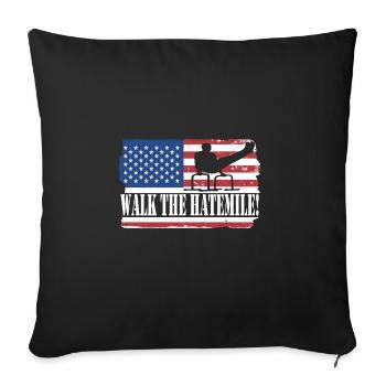 Circuit training - Sofa pillowcase 17,3'' x 17,3'' (45 x 45 cm) - black - Front