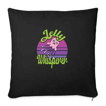 Jelly Whisperer - Sofa pillowcase 17,3'' x 17,3'' (45 x 45 cm) - black - Front