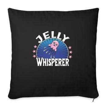 Jelly Whisperer - Sofa pillowcase 17,3'' x 17,3'' (45 x 45 cm) - black - Front
