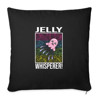 Jelly Whisperer - Sofa pillowcase 17,3'' x 17,3'' (45 x 45 cm) - black - Front