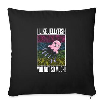 Jelly Whisperer - Housse de coussin décorative 45 x 45 cm - noir - Devant