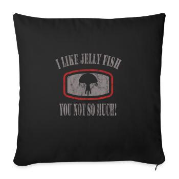 Jelly Whisperer - Sofa pillowcase 17,3'' x 17,3'' (45 x 45 cm) - black - Front