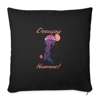 Jelly Whisperer - Housse de coussin décorative 45 x 45 cm - noir - Devant