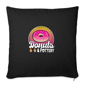 Faire de la poterie - Housse de coussin décorative 45 x 45 cm - noir - Devant